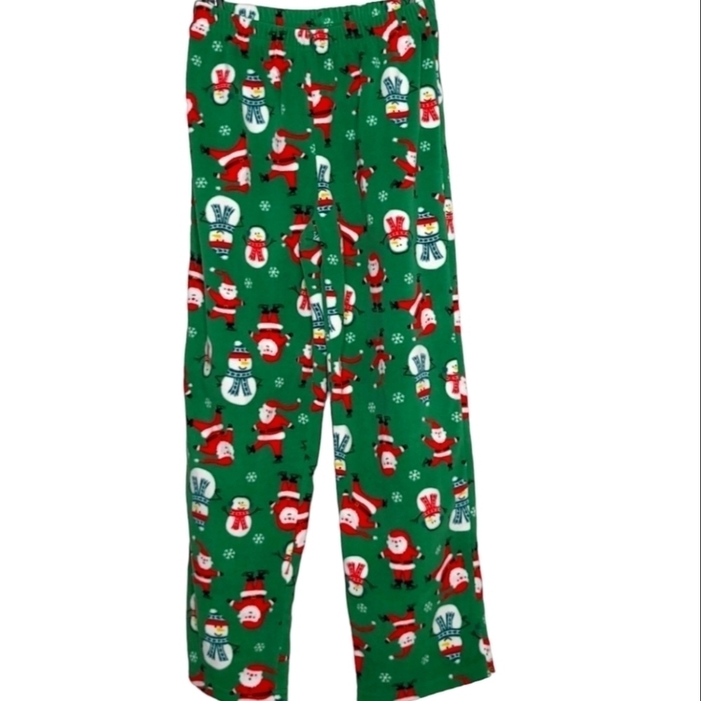 CARTER'S Christmas Green Fleece PJ Pants Kids Size 8